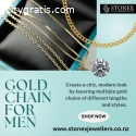 Fancy gold chains for men - Stonex