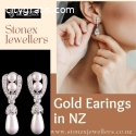 Gold earrings in NZ at Stonex Jewellers