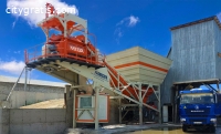 120 m³/h Mobile Concrete Batching Plant