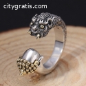 Buy Silver Biker Skull Rings for Men