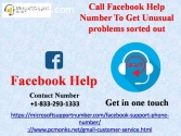 Call Facebook Help Number To Get Unusual