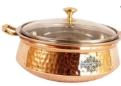 copper serveware items at indianartvilla