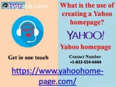 creating a Yahoo homepage?