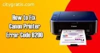 Easy Solution - Canon Printer Error B200