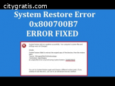 Easy Way To Resolve System Restore Error