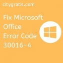 Easy ways to resolve Error Code 30016-4