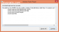 Fix Adobe Flash Action Script Error 2060