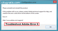 How To Fix Adobe Error 6