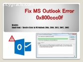 How To Fix Outlook Error 0x800ccc0f