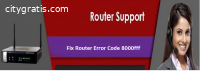 How to fix Router Error Code 8000fff