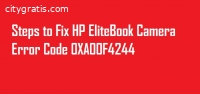 HP Elitebook Camera Error 0xa00f4244