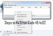 HP Error Code 49.4 c02