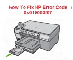 HP Printer error code 0x610000f6