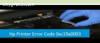 HP Printer Error Code 0xc19a0003