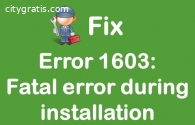 HP Printers fatal error 1603