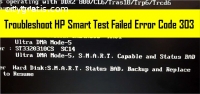 HP Smart Test Failed Error Code 303