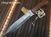 Hunting Knife with Leather Sheath