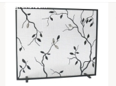 Lennox Fireplace Screen in Warm Black