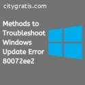 Methods to Troubleshoot Windows Update E