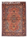 Persian Mahal Hand-knotted Wool Red Rug