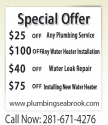 Plumbing Seabrook TX