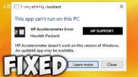 Resolve HP Accelerometer Error