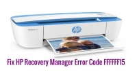 Resolve HP Recovery Manager Error Code F