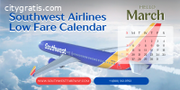 Southwest Low Fare Calendar