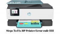 Steps To Fix HP Printer Error code 1111