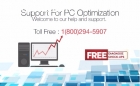 Support for PC Optimization Toll Free :