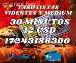 Tarot vidente exactos 15min $7