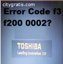 Toshiba Error Code f3 f200 0002(Fixed)